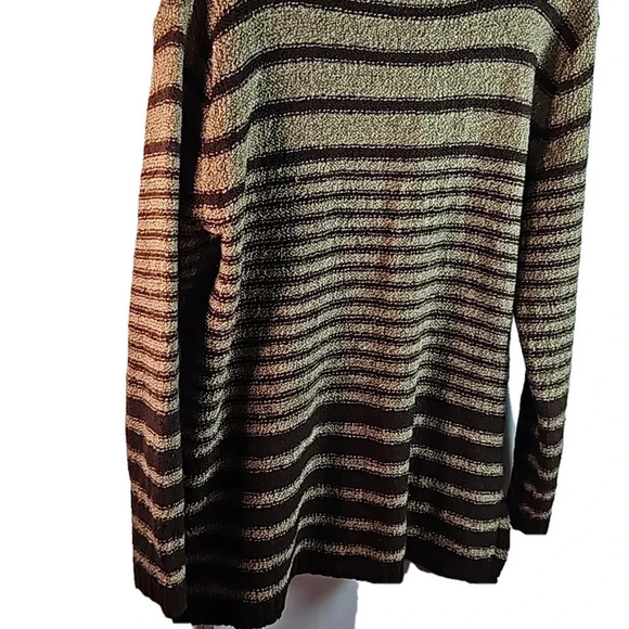 Carolyn Taylor Essentials Striped Turtleneck Tunic Sweater Size L - Picture 15 of 16